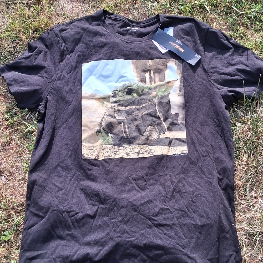 Old Navy Black Graphic Tee with Green Character Print